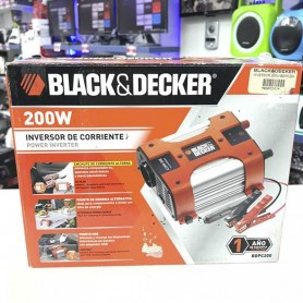 Inversor Portatil 12V 220V Black And Decker 200W Puerto Usb