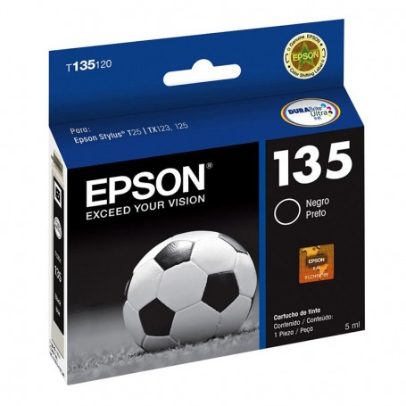 Cartucho Epson Original 135 Negro T25,Tx123,125