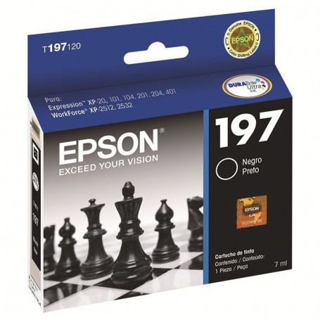 Cartucho Epson Original 197 Negro 8Ml