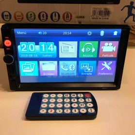 ESTEREO CON PANTALLA 7 PULGADAS TACTIL 60X4 BLUETOOTH USB SD DOBLE DIM