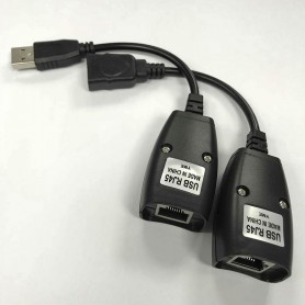 Extensor Alargue Usb Balun Amplificado Por Utp 45Mts