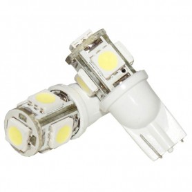 Lampara Posicion Auto 5W T10 5 Led X Unidad