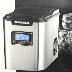 Maquina Fabricadora De Hielo 12Kg Dia Sigma Yt-E-005C Acero Inoxidable Display