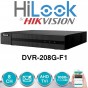 HILOOK DVR-208G-F1 DVR TURBO HD 8 CANALES 1080P 720P LITE 1 SATA BY HIKVISION