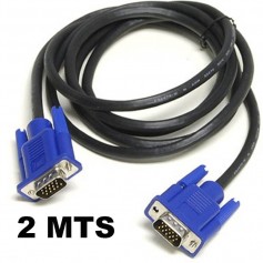 Cable Vga Macho A Vga Macho 2Mts Monitor Pc Proyector