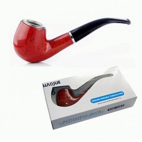 Pipa Simil Madera Haojue 14Cm Curva Cigarro Tabaco Profesional