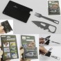 TARJETA DE SUPERVIVENCIA CUCHILLO Y TENEDOR CON FUNDA P/CAMPING