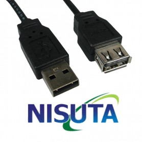 CABLE ALARGUE USB 2.0 1.8 Mts NISUTA