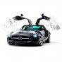 AUTO A RADIO CONTROL MERCEDES BENZ SILVERLIT IPHONE BLUETOOTH LUCES MUSICA