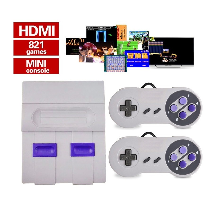 Consola Retro 620 Juegos Usb Joysticks Inalambricos Hdmi Super Mini Game Box