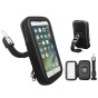 SOPORTE CON FUNDA TOUCH CELULAR GPS IMPERMEABLE PARA ESPEJO DE MOTO HASTA 5.5"