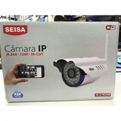 CAMARA IP EXTERIOR SEISA HD 720P 1280X720 WIFI 12V ENTRADA MICRO USB HASTA 64GB JK-C7815W