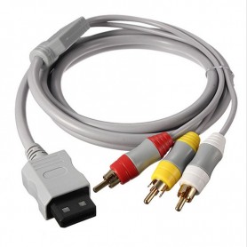 Cable De Audio Y Video Nintendo Wii 3 Rca