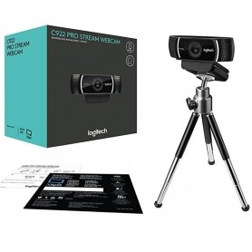 Camara Web Webcam Logitech C922 Pro Stream 1080P 30Fps + Tripode